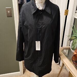 Cole Haan Men's Black Trench Coat